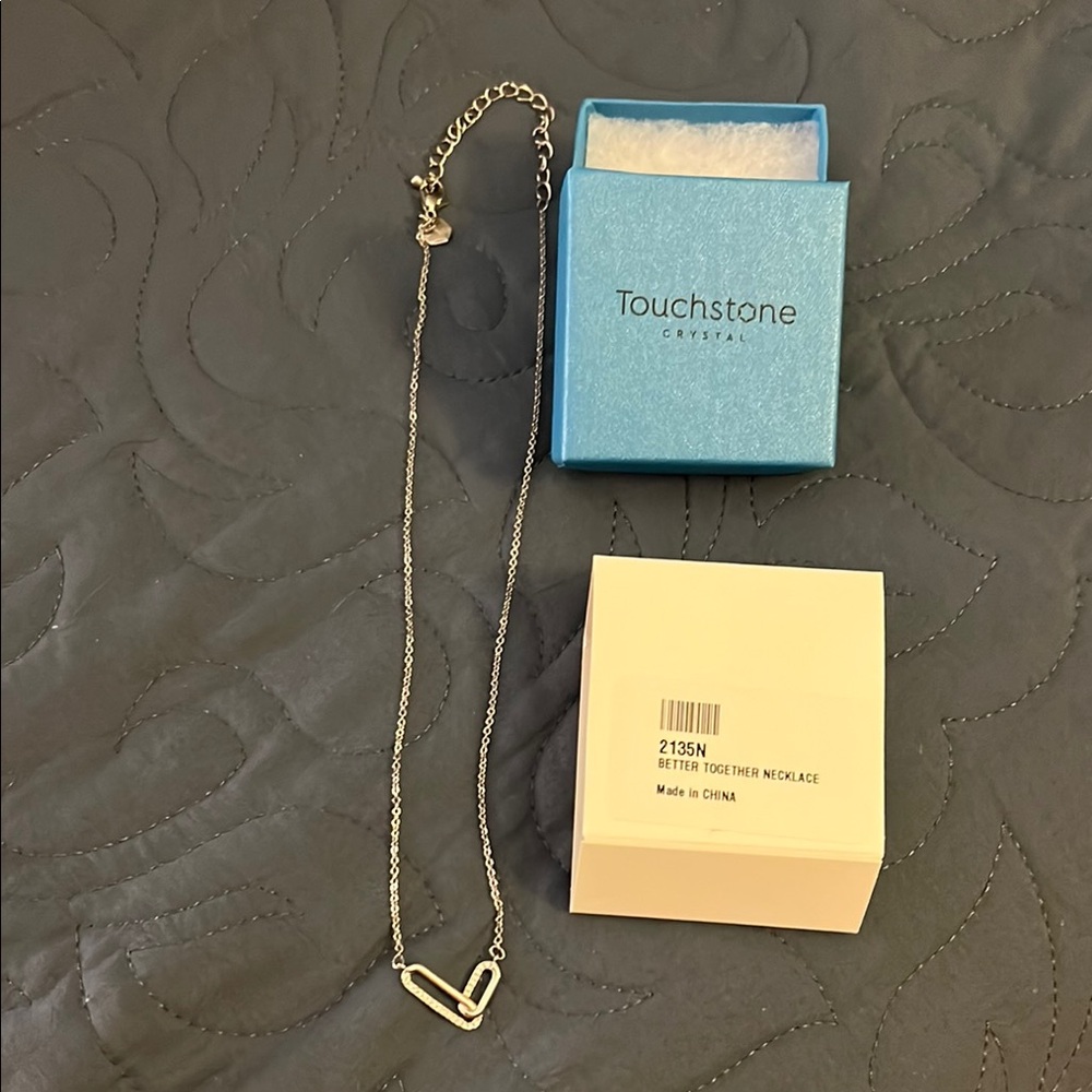 Touchstone Crystal Silver Necklace